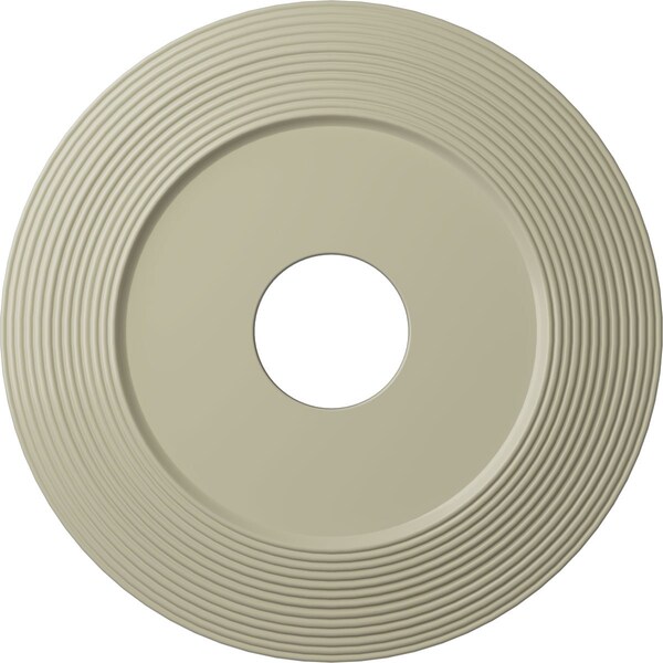 Ekena Millwork Adonis Ceiling Medallion (Fits Canopies up to 10 1/4"), 16 1/8"OD x 3 5/8"ID x 1"P, Clear Yellow CM16ADCYF - main